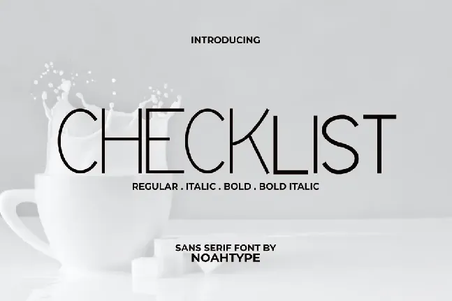 Checklist Demo font