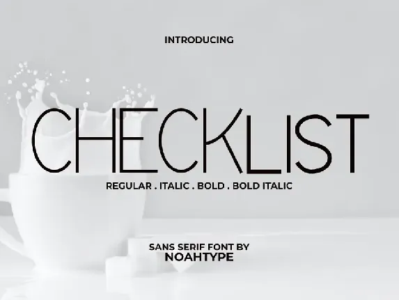 Checklist Demo font