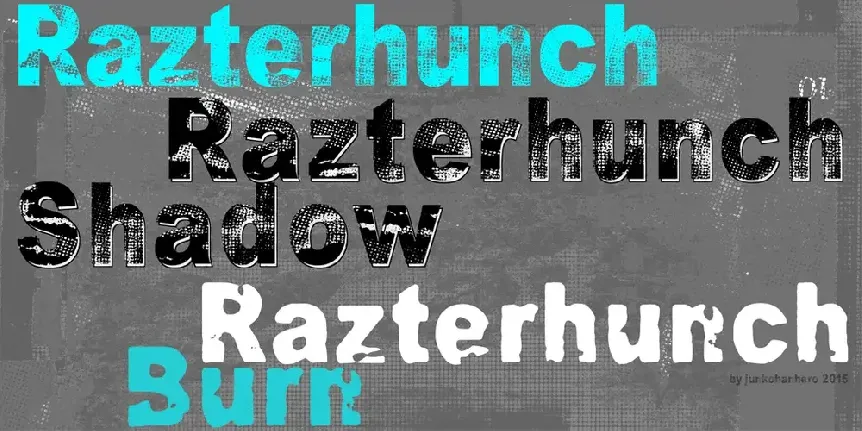 Razterhunch font