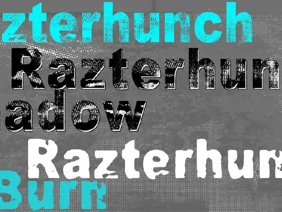 Razterhunch font