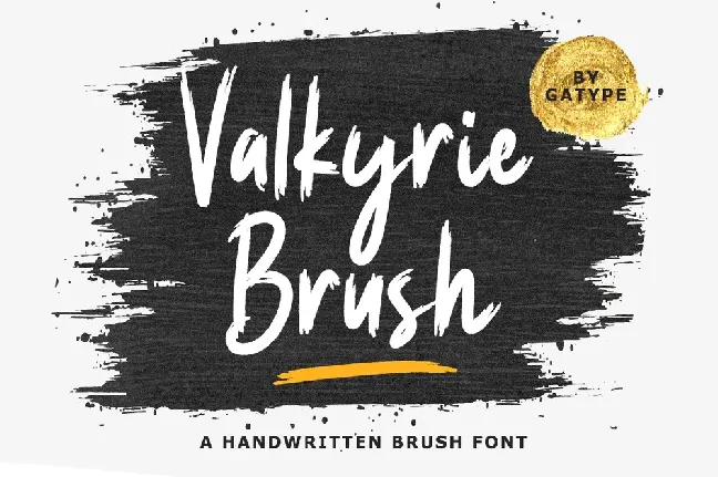 Valkyrie Brush font