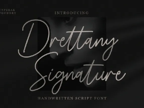 Drettany Signature font