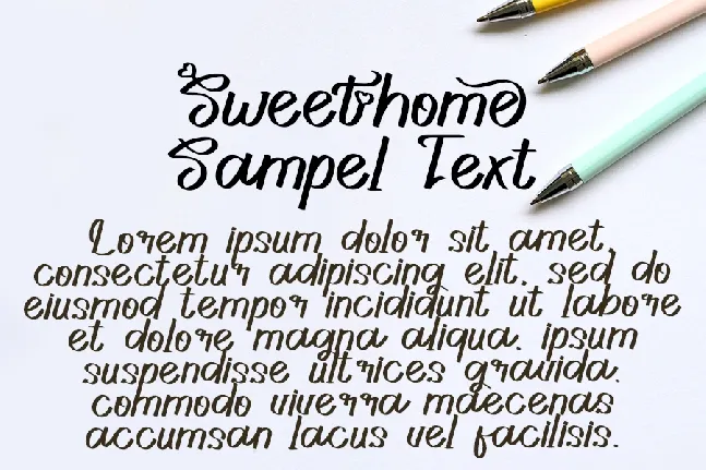 Sweethome font