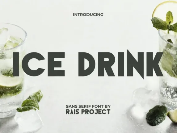 Ice Drink font