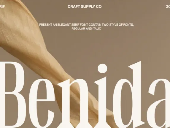 Benida font