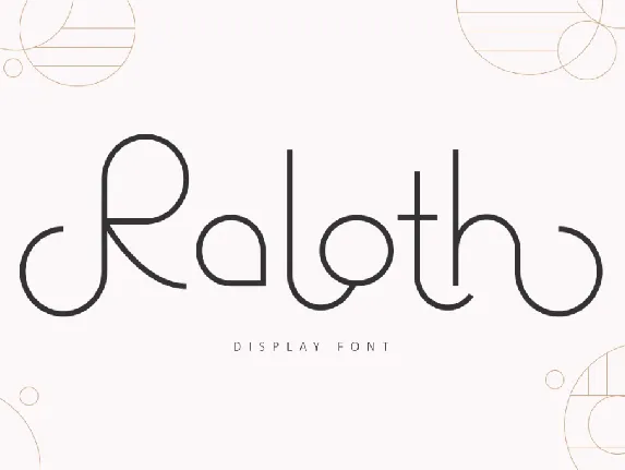 Raloth font