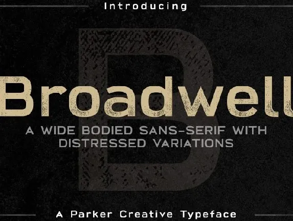 Broadwell Typeface font