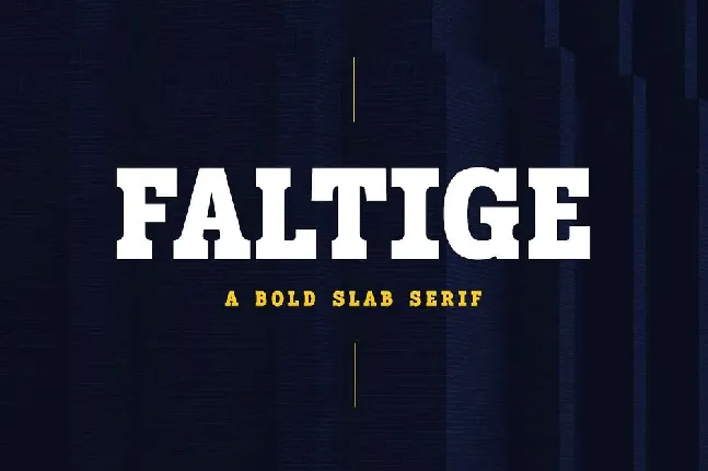 Faltige font