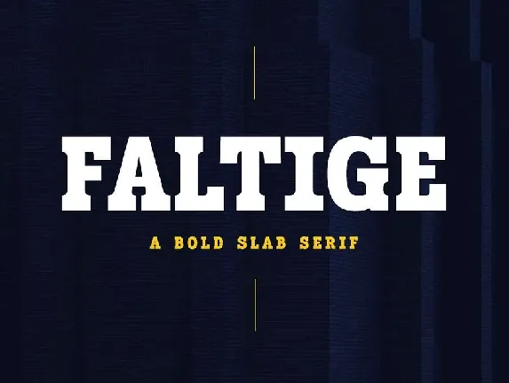 Faltige font