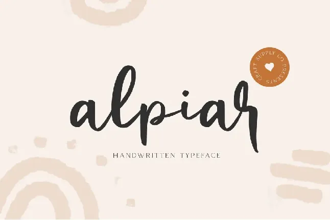 Alpiar demo font