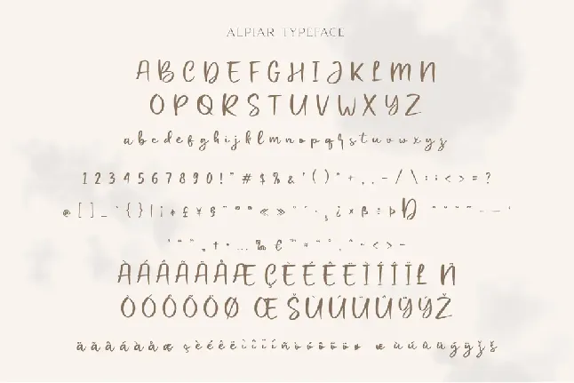 Alpiar demo font