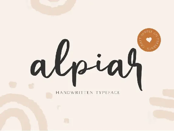 Alpiar demo font