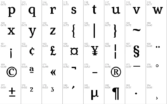 Fowviel font