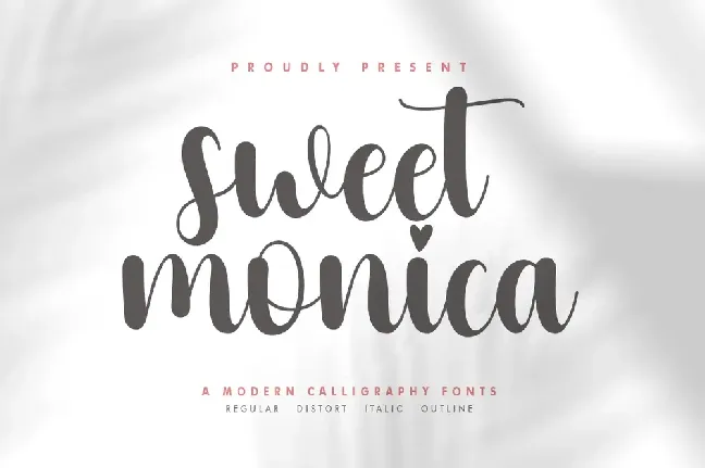 Sweet Monica font