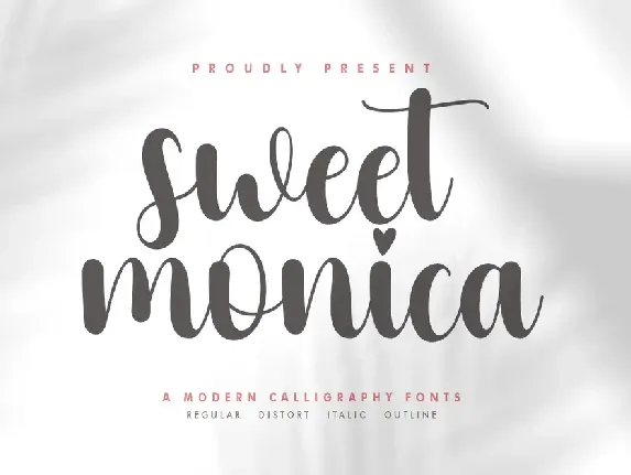 Sweet Monica font