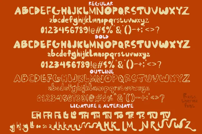 Raits Therma font