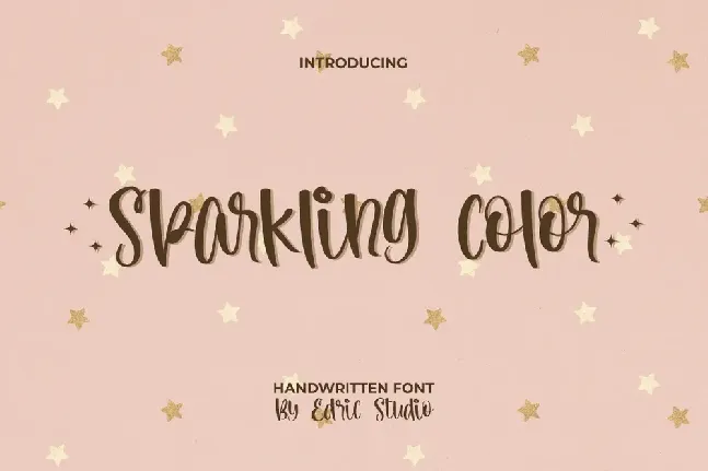 Sparkling Color font