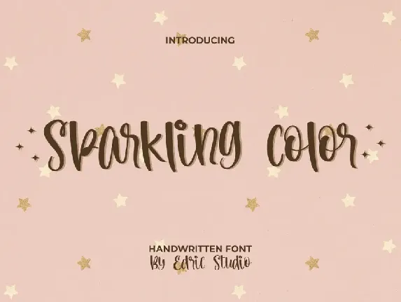 Sparkling Color font