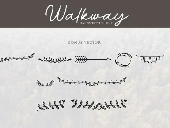 Walkway Bonus font