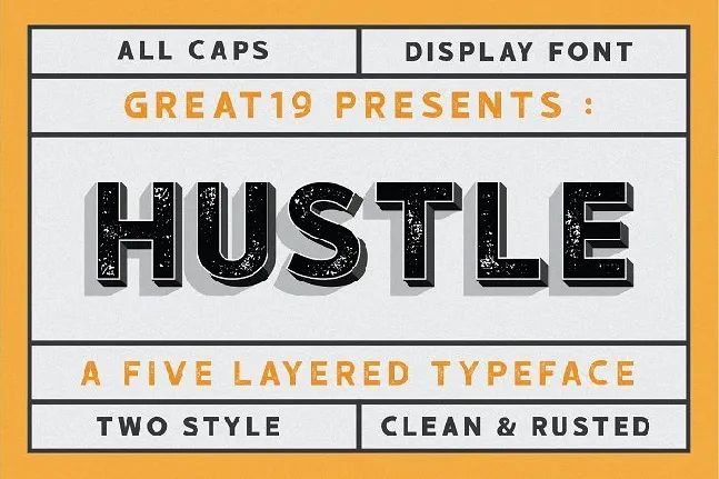 Hustle Display font