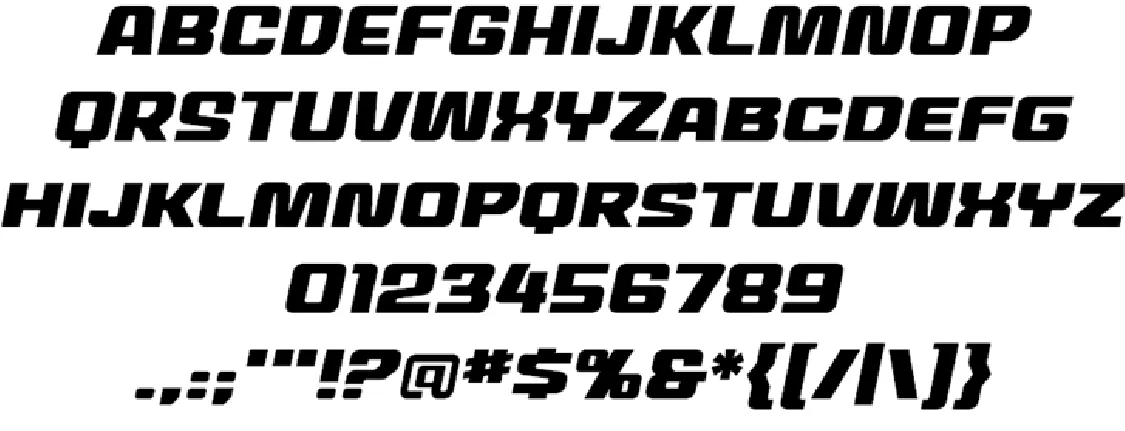 MechEffects2 BB font family