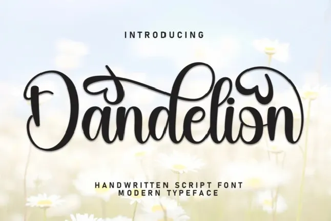 Dandelion Script font