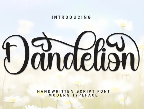 Dandelion Script font