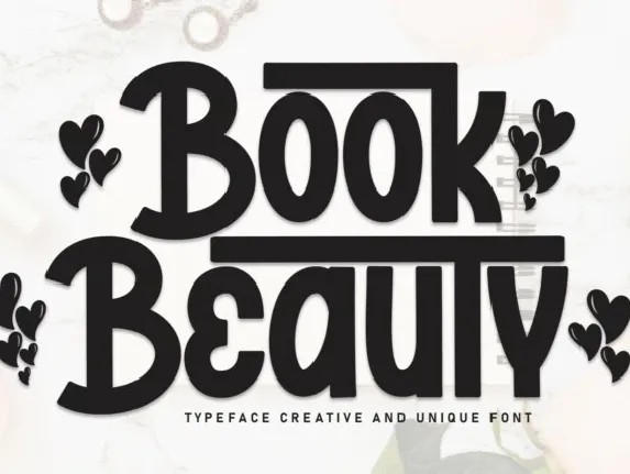 Book Beauty Display font