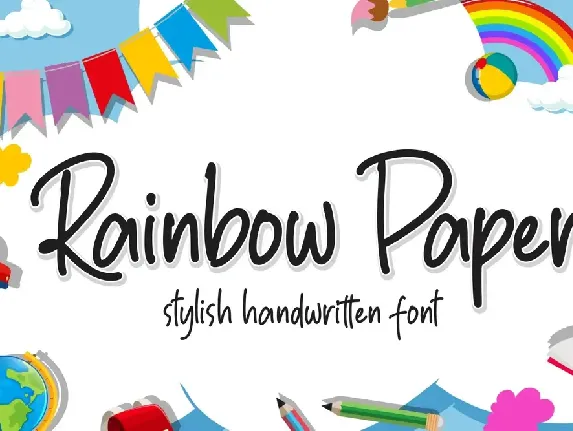 Rainbow Paper font