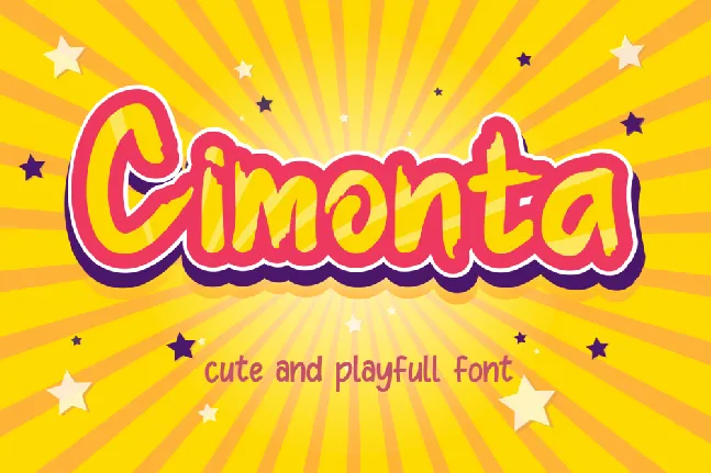 Cimonta Personal Use font