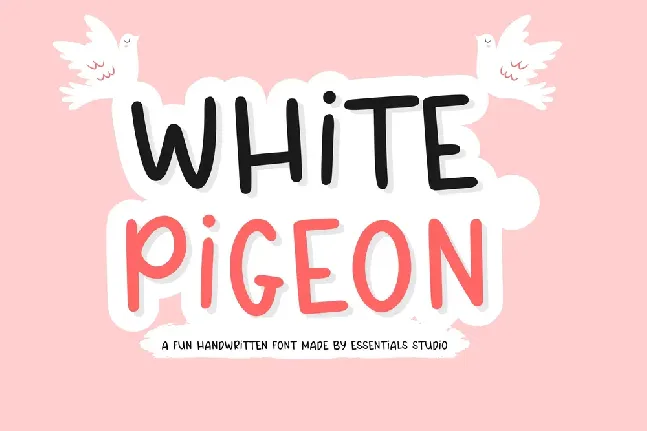 WHITE PIGEON font