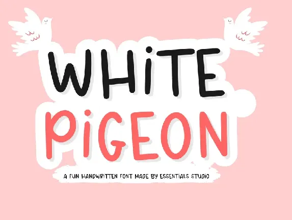 WHITE PIGEON font