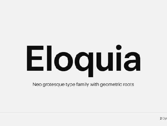 Eloquia font