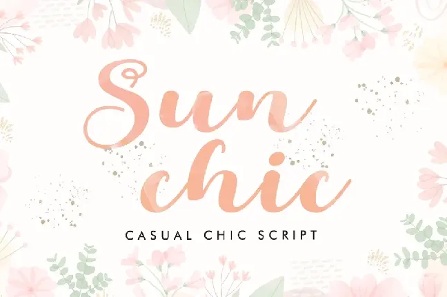 Sunchic font