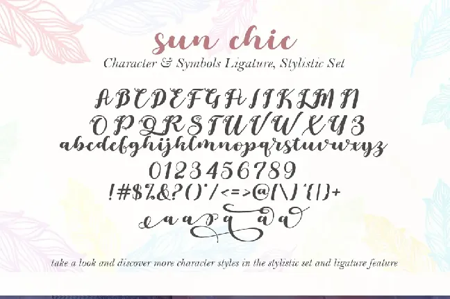 Sunchic font