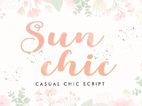 Sunchic font