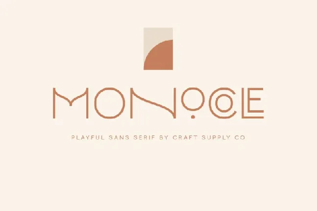 Monocole font