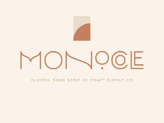 Monocole font