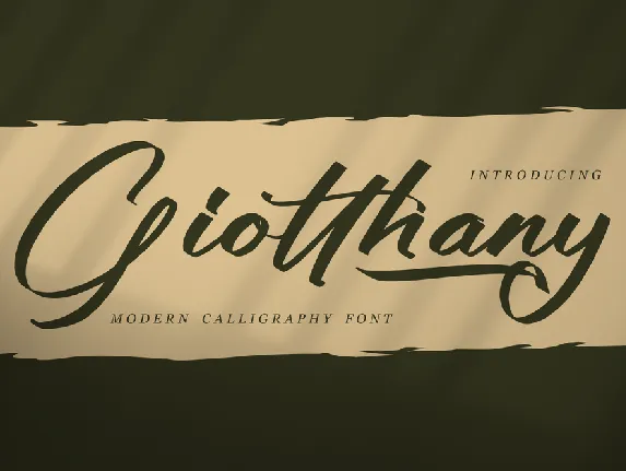 Giotthany font