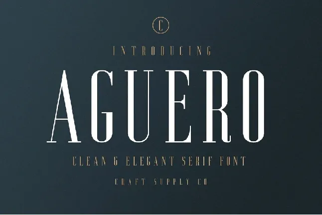 Aguero Serif font