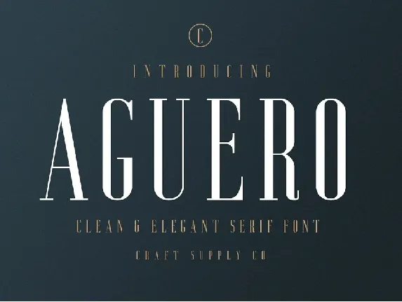 Aguero Serif font