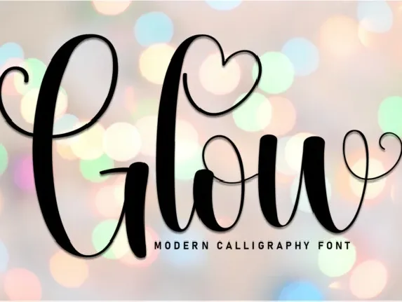 Glow Script font