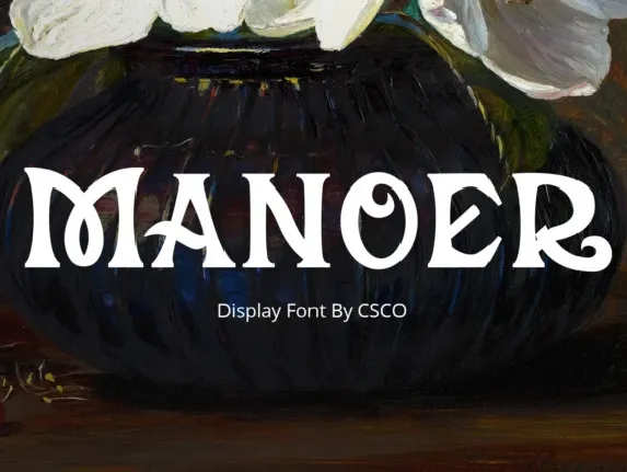 Manoer font