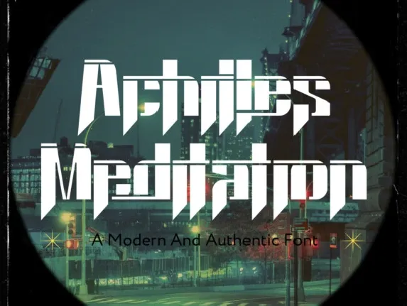 Achilles Meditation font