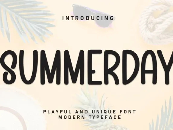 Summerday Display font