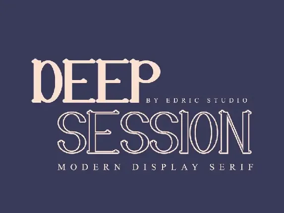 Deep Session Demo font