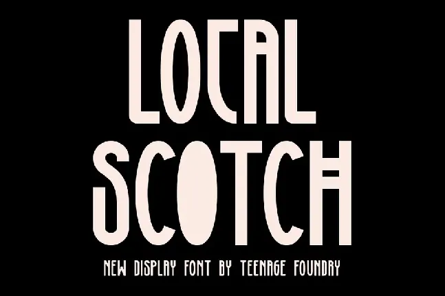 Local Scotch font