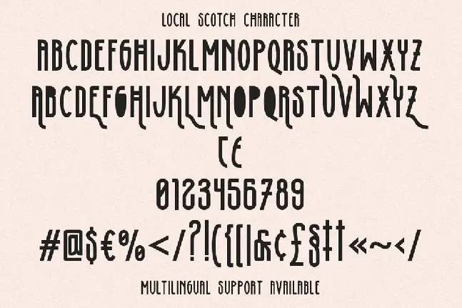 Local Scotch font