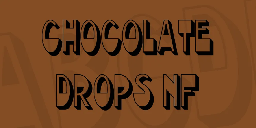 Chocolate Drops NF font