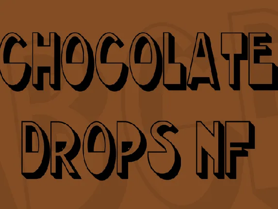 Chocolate Drops NF font